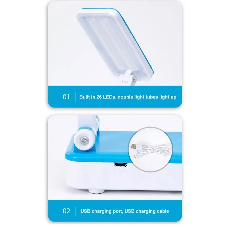 24LED Touch Sensor Dimmable Solar Table Lamp Rechargeable Foldable Solar Desk Lamp