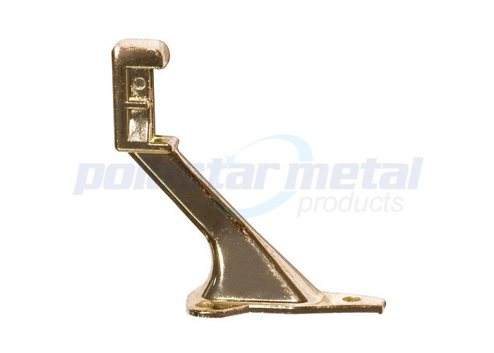 Decorative Door Hardware Satin Chrome Heavy Duty Handrail Brackets 74mm