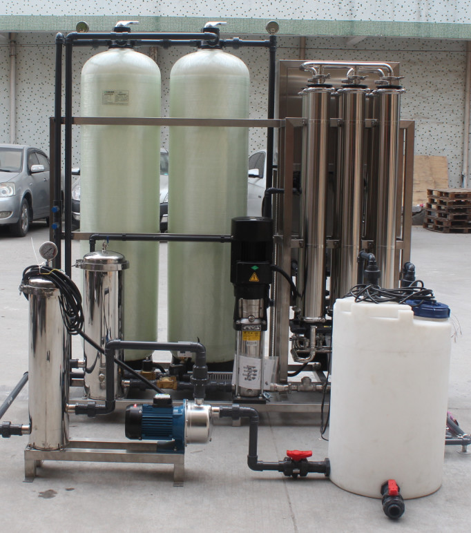 reverse osmosis machine for brackish water desalination treatment of 1000 liter per hour