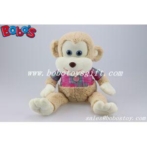China CE Approved Super Soft Stuffed Monkey Animals With Pink T-shirt on sale