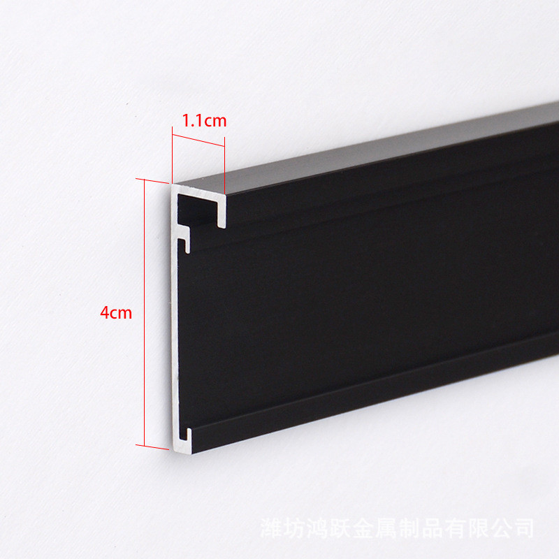 Brushed Aluminium Profile Oval Mirror Aluminum Frame For Furniture