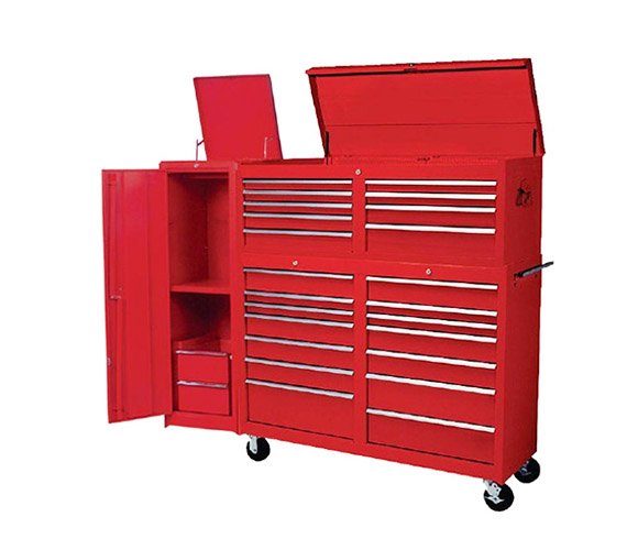 Professional Workshop Storage Solution Durable Black Tool Chest Cabinet Set with Tools