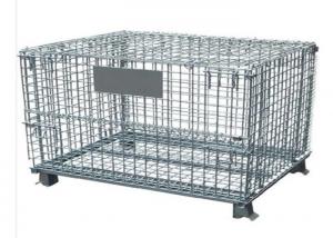 China 6mm Wire Mesh Container , 304 ss Warehouse Wire Container on sale