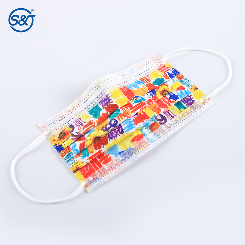 Printed Face Mask Medical Face Disposable Mask 3 ply Medical Face Mask Anti Dust