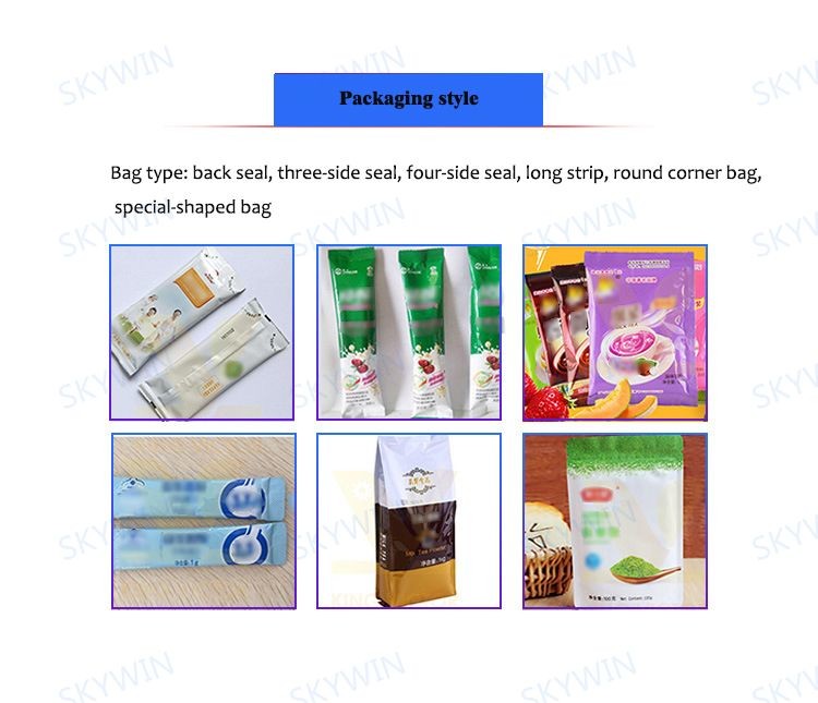 1.2KW Automatic Pouch / Sugar / Granule Packing Machine PLC Controlled