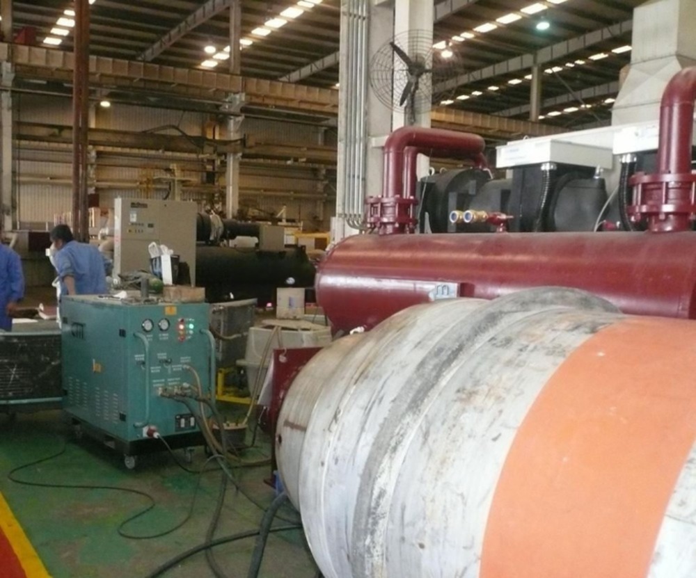 China Factory 5HP Refrigerant Recovery Charging Machine Air Conditioner Ac Recharge Machine ISO Tank Gas Recovery Unit