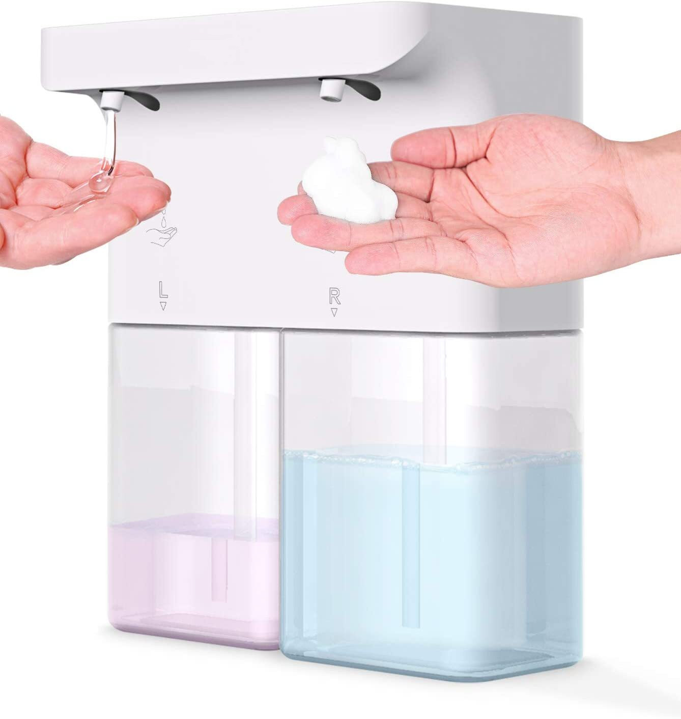 ABS Automatic Foam Liquid Soap Dispenser ODM CE USB Rechargeable