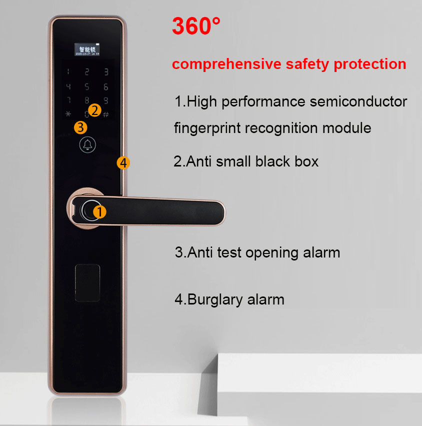 App Smart Fingerprint Door Lock Entry M1 Card Electronics Digital