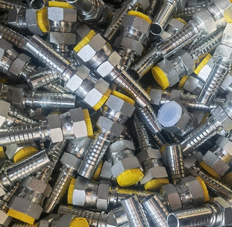 Jic Bsp Metric SAE Parker Standard Flange Hose Fitting with 3000 Psi Hydraulic Swaged