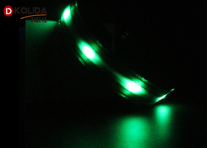 USB Rechargeable Polyster Flashing Light Up Dog Collar 16cm X 14cm X 5cm