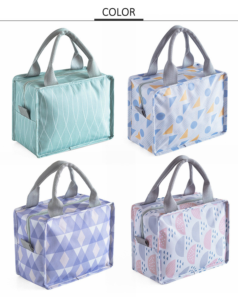 PEVA Lining 600D Polyester Insulated School Lunch Bag