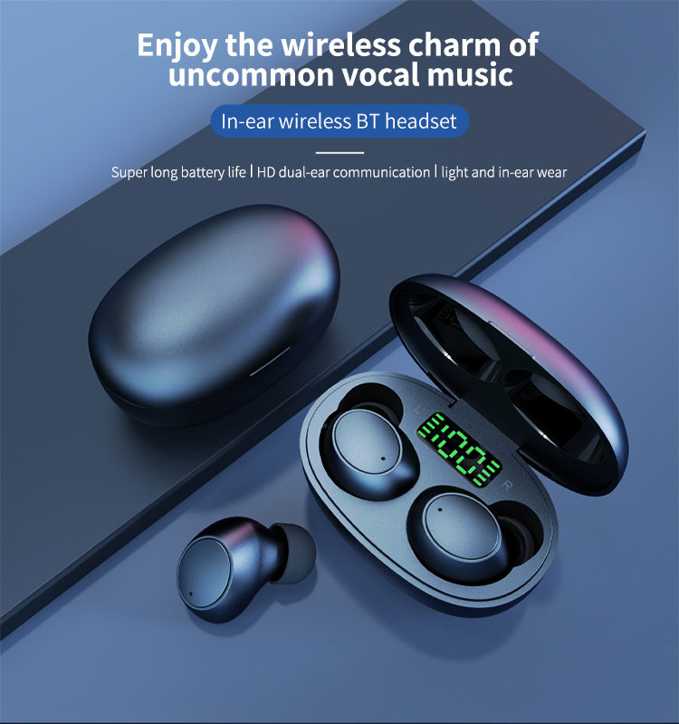 10m HI Smart Earphone Wireless Charging Earbuds With Stereo Sound