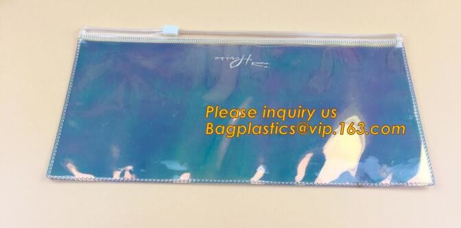 Plastic Bag OEM Custom PVC Loop Handle Image Printed Plastic Shopping Bag,Promotional Clear Waterproof Plastic Cosmetic