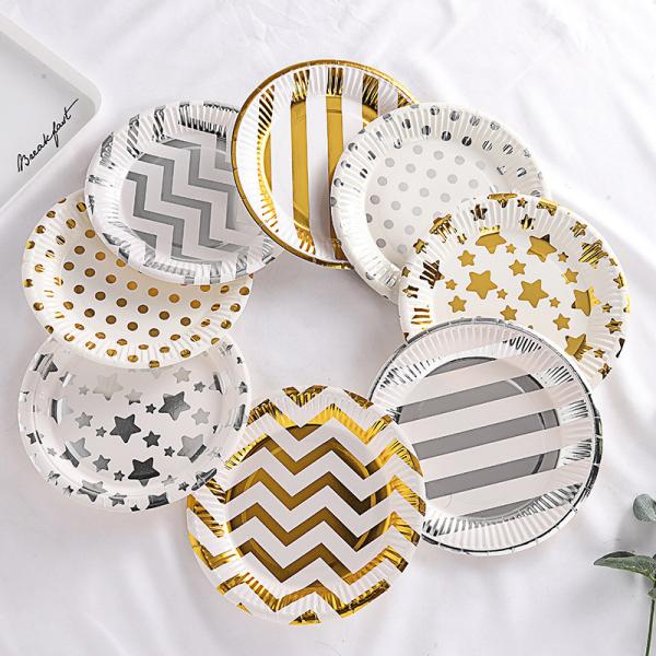 Food Packaging Party Tableware Dinnerware Set with Custom Disposable Paper Plates