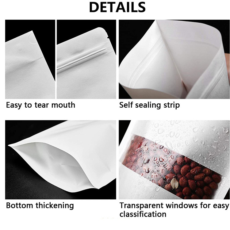320mic Reusable k Paper Bag For Bath Salt 25-2500g Volume