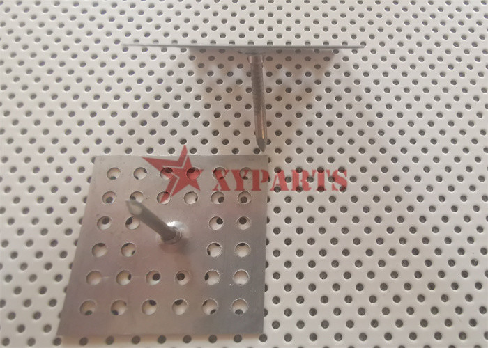 40x40mm Perforated Base Insulation Pins With Locking Washers For HVAC System