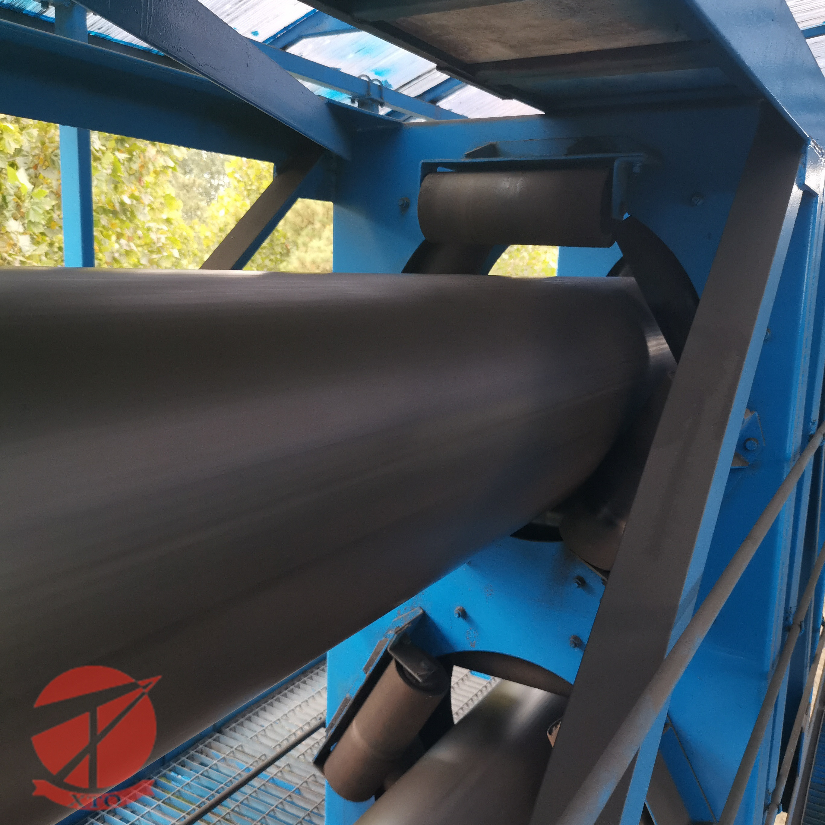Rubber Mining Port Pipe Multi Ply Textile Flame Resistant Conveyor Belt