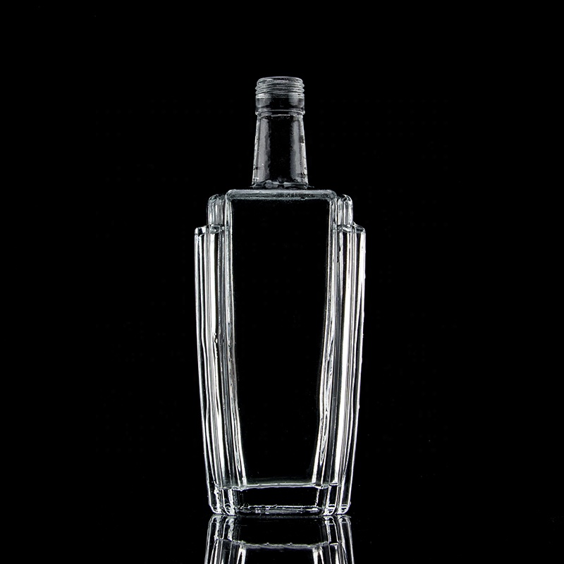 500ml Square Glass Bottle of Extra Virgin Olive Oil with Customized Surface Handling