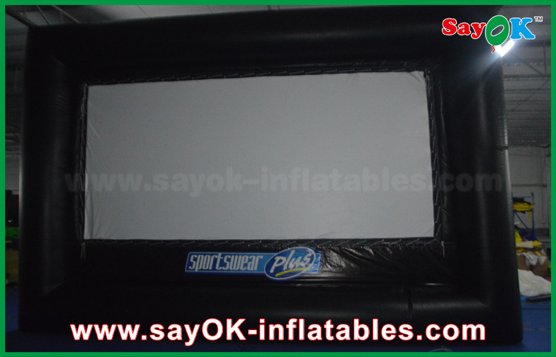 Inflatable Projector Screen 6 X 3.5m Pvc / Oxford Cloth Protable Film Inflatable Movie Screen For Rental