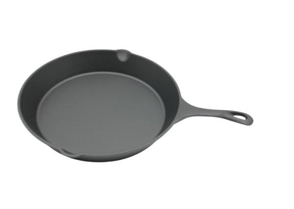 Round Cast Iron Skillet Pre-Seasoned : Perfect For Home Cooking And Outdoor
