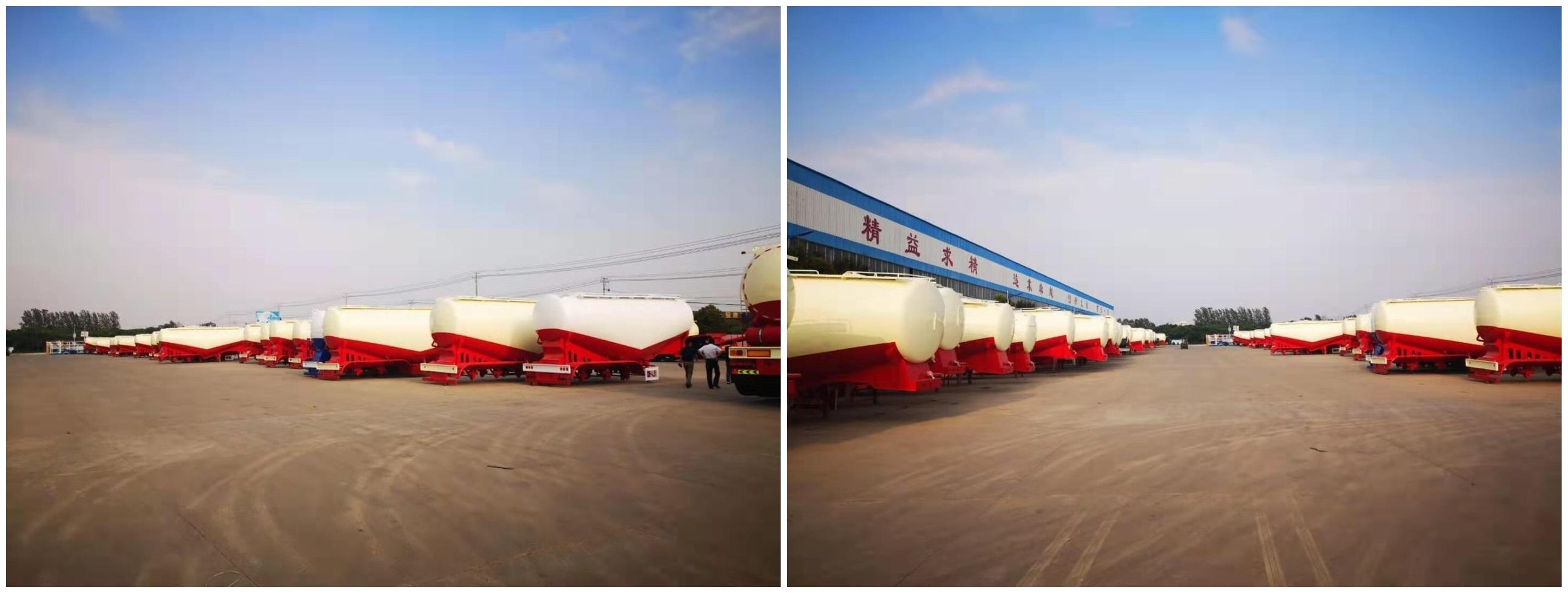 OEM Heavy Duty 54000kg Dry Bulk Cement Trailer