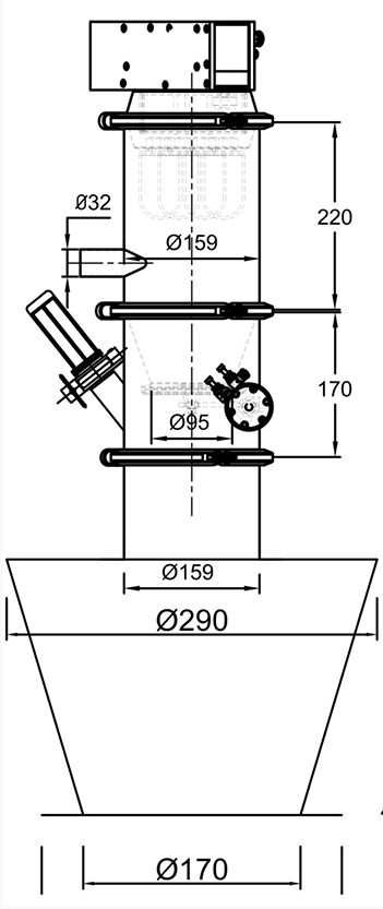 6000kg Hour Powder Pneumatic Vacuum Conveyor Auxiliary Equipment