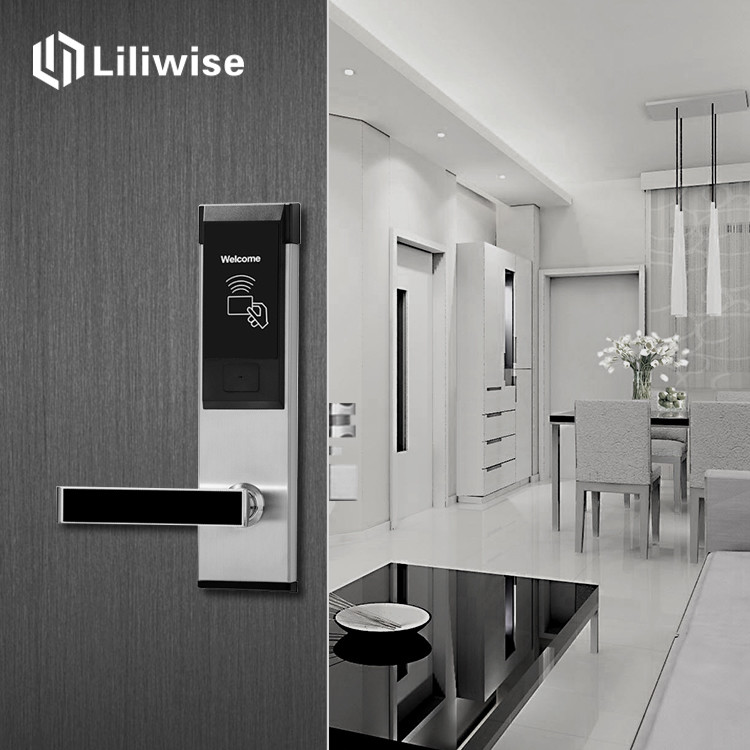 Modern Zinc Alloy High Security Long Battery Life Hotel Door Locks