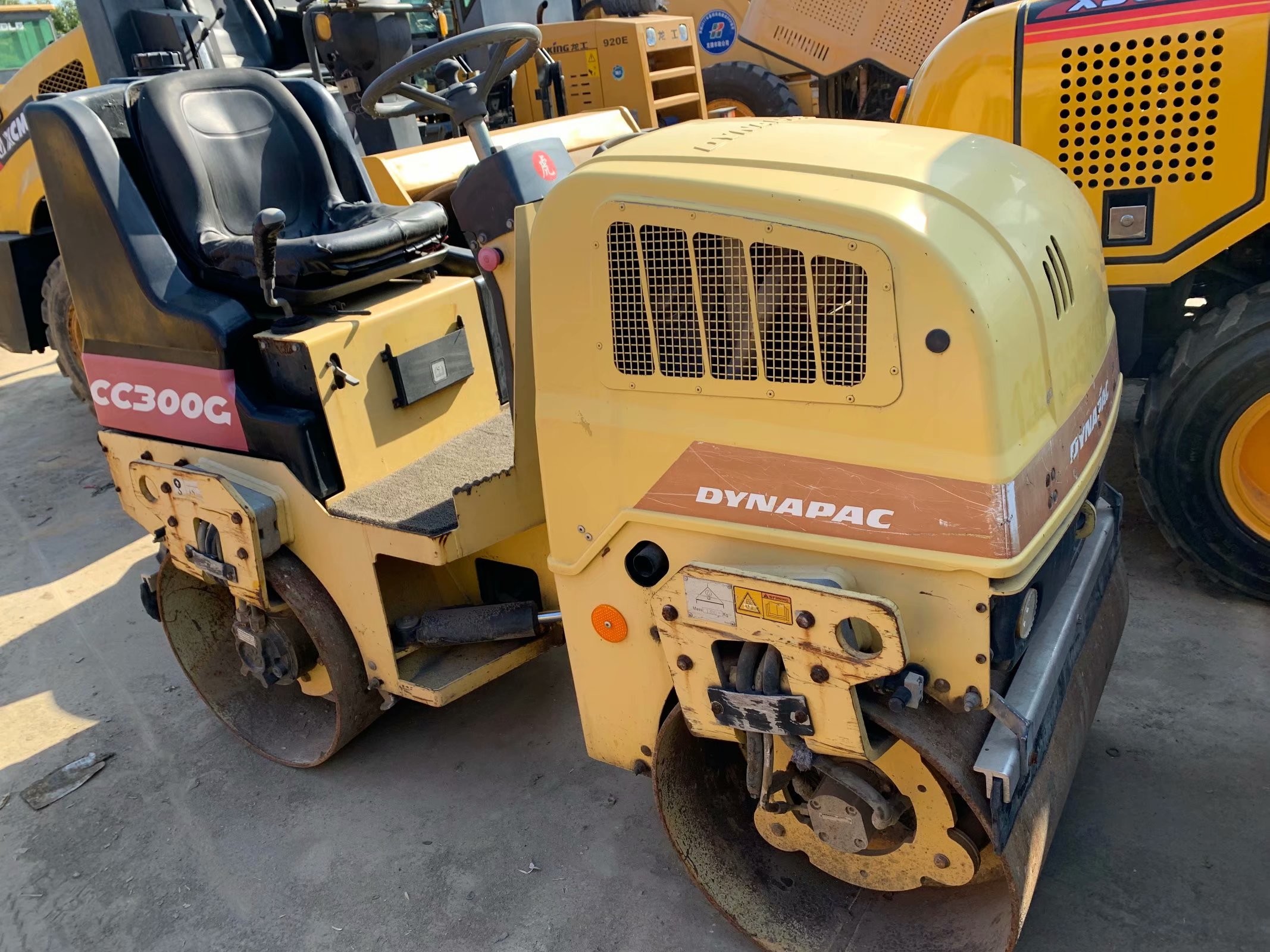 Used CC300G Dynapac Double Drum Roller Good Condition Stable Operation