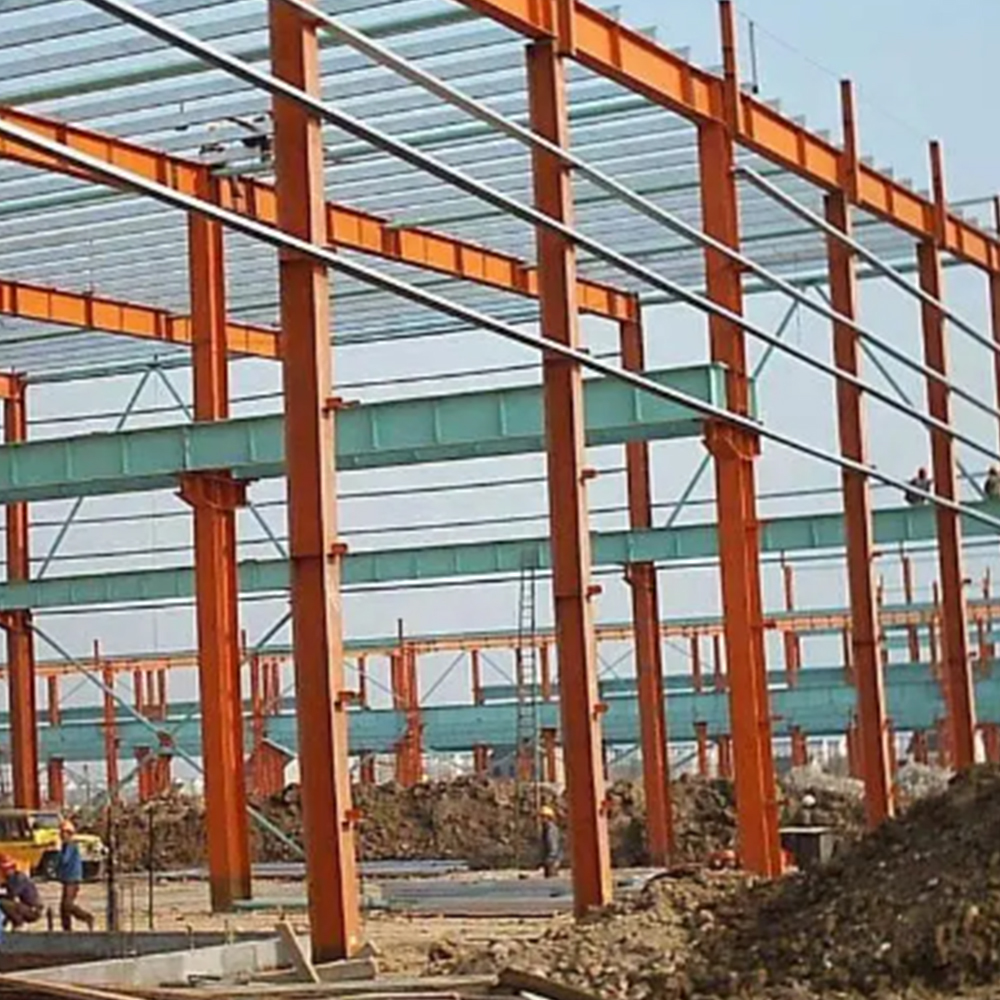 Train Platforms Q235 Steel Shed Aircraft Hangar Industrial Modular Steel Warehouse