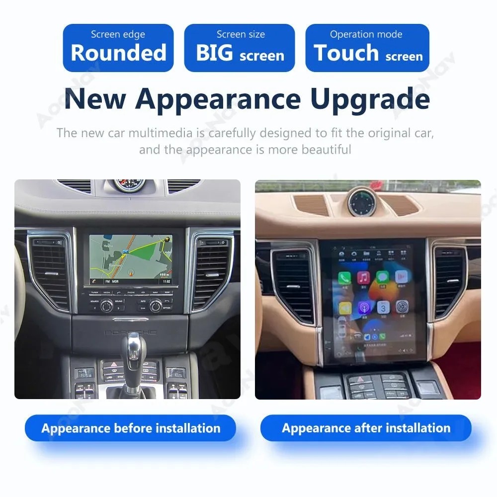 10.4inch Android Screen Setereo For 2010-2015 Porsche Macan Multimedia Player GPS Navigation Wireless Carplay 4G wifi