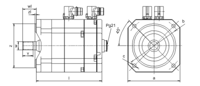 Industrial Kuka Spare Parts OEM Kuka Servo Motor For ME_160_130_3 0_S0