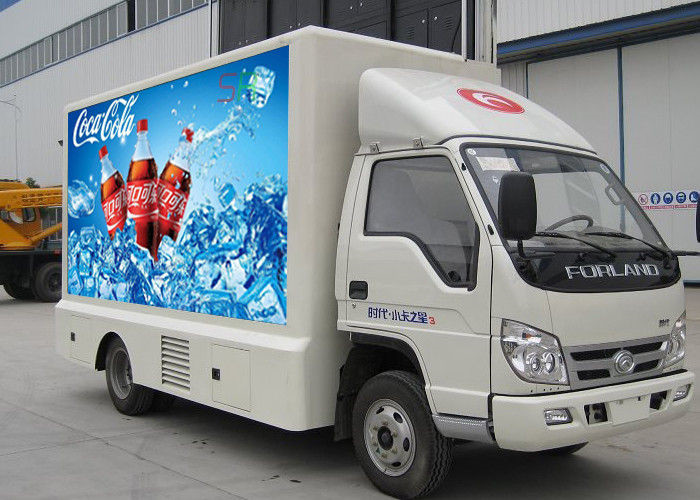 P4mm Trailer Mounted Led Screen , 256*128MM Movable Led Display