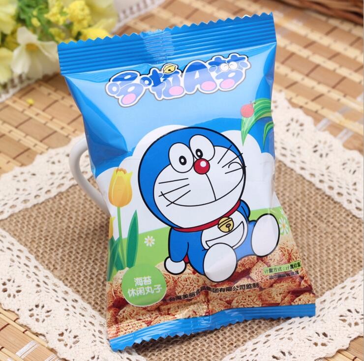 Gravure Printing Aluminium Foil Doraemon Snacks Plastic Packaging Bag for Customized