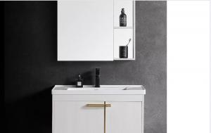 China Eco Aluminum Vanity Washbasin Cabinet Designs countertop Dining Basin Cabinet on sale
