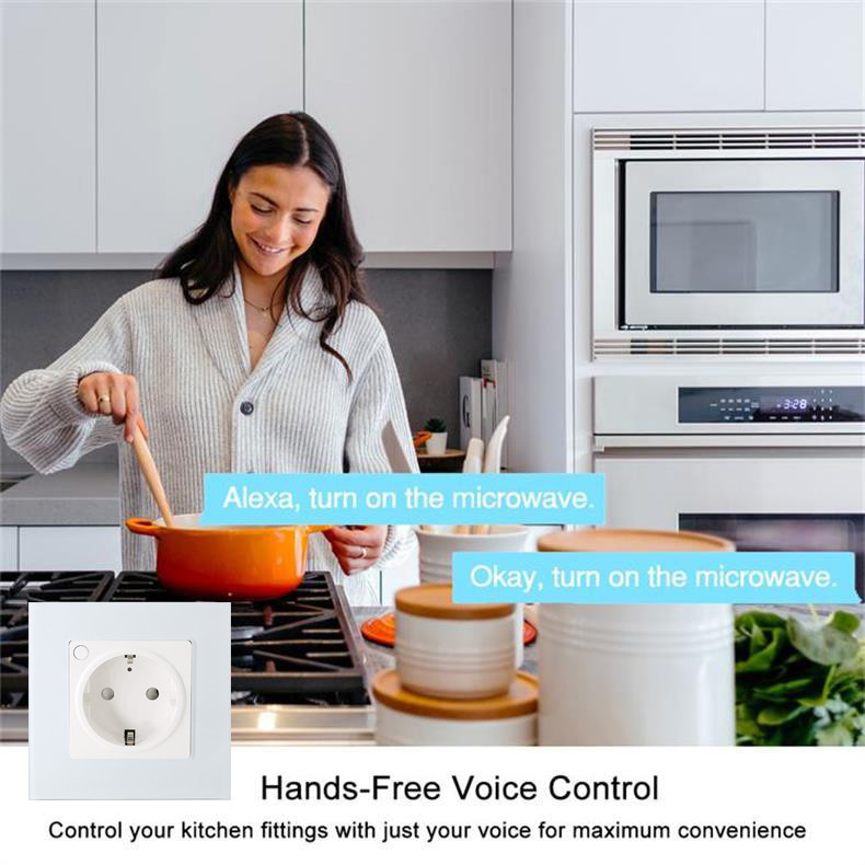 Tuya Amazon Google Alexa App Timer Remote Control Smart Wall Power Socket