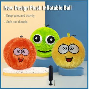 Custom Inflatables Beach Bouncing Ball Plush Toy for Children 12'' Diameter Made