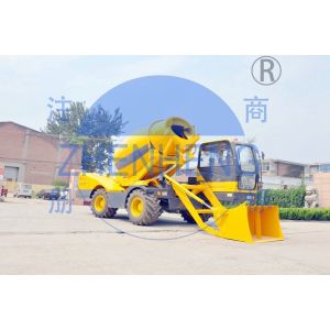 Batch Type Self Loading Concrete Mixer High Speed Productivity For Rural