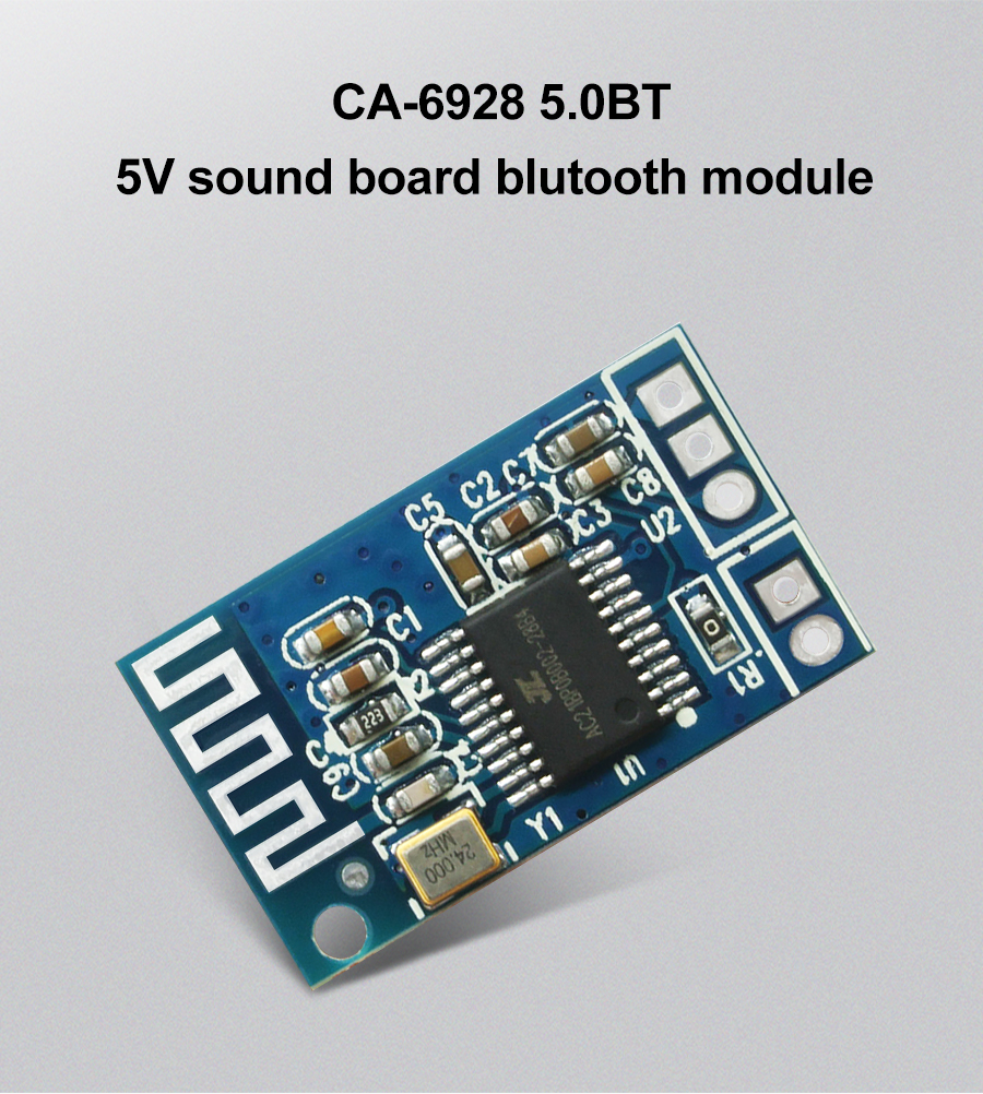 CA-6928 Blueteeth Audio Module with Dual Digital Sound Amplifier and LED Power Supply