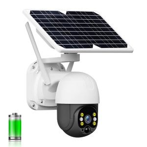 Alarm Push Tuya 4G Solar PTZ Camera Motion Detection Waterproof Solar Panel CCTV