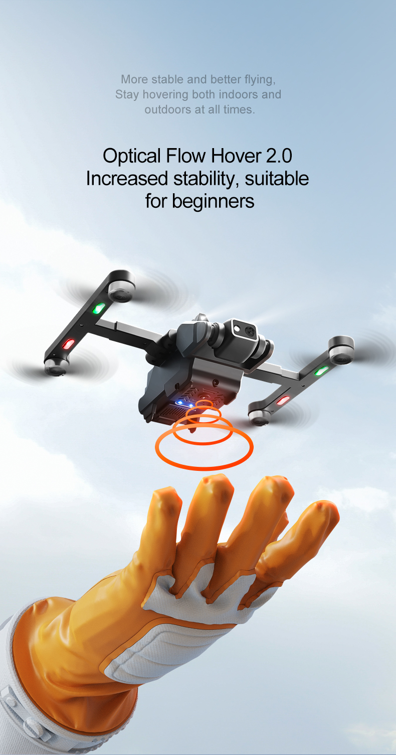 Rg700 Hd 4k Dual Camera Drone with Gps Wifi Transmission and Four Side Obstacle Avoidance Beginner Operator Skill Level