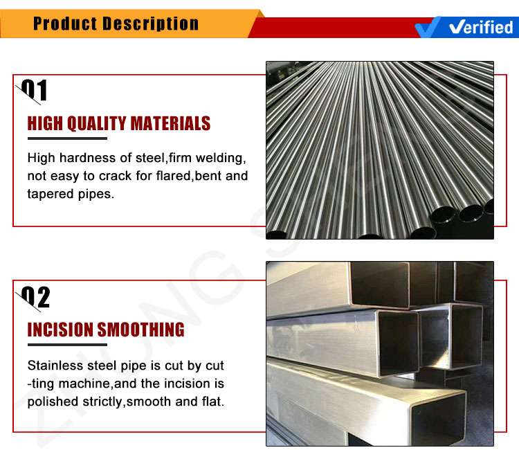 201 304 316 sch40 sch20 stainless steel pipe perfect with Outer Diameter of 20 220 mm and Thickness of 1.5-8.18mm