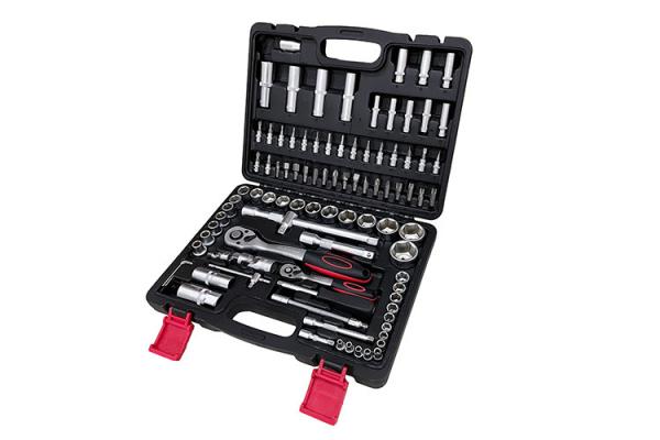 Quality Plastic  Box  93Pcs Mechanic Tool Sets Combo Kit  for car repairing for sale