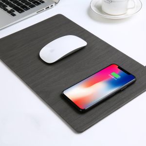 Oem Odm Desktop Induction Charging Mouse Pad Micro Usb Connector Square Shape