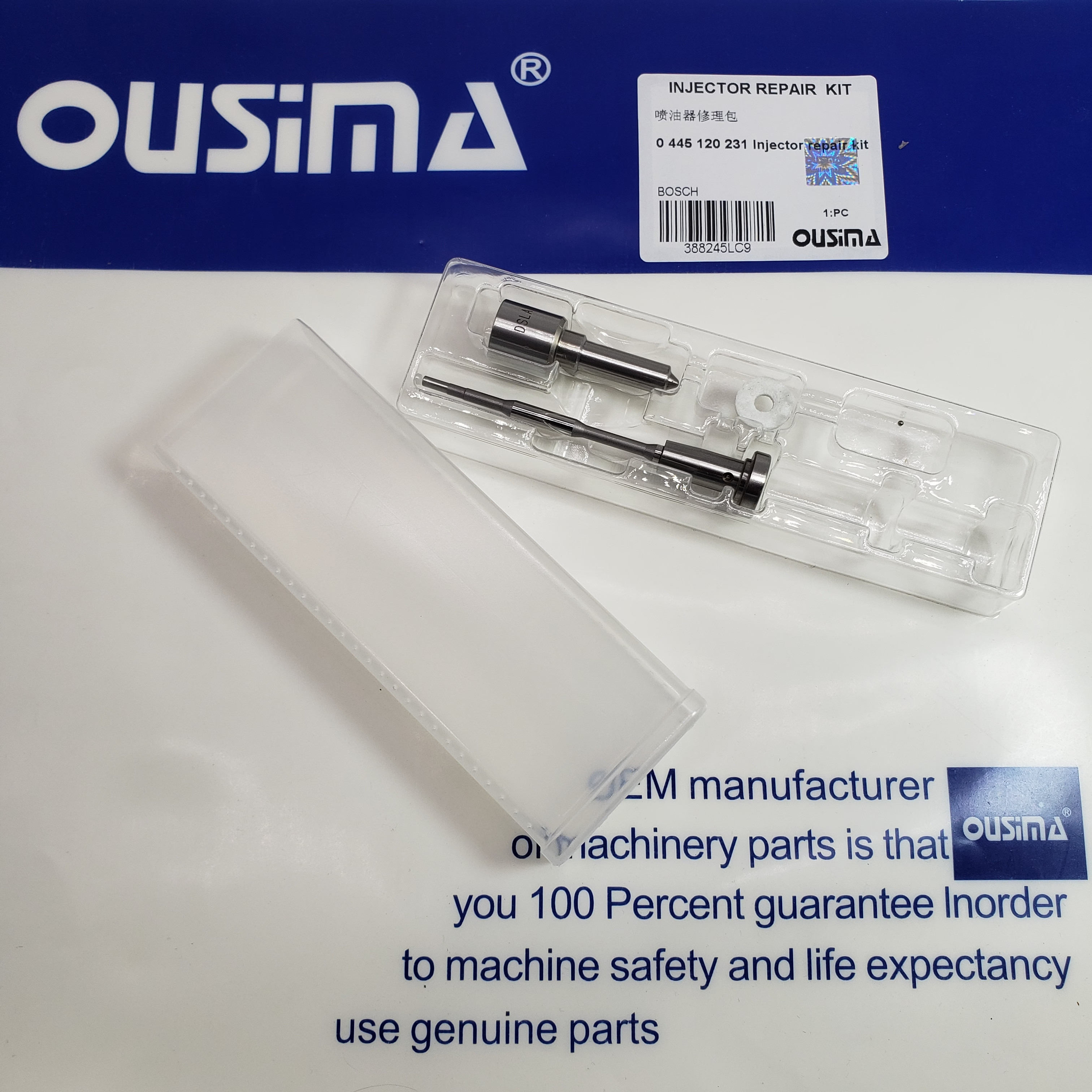 0 445 120 231 Common Rail Injector Repair Kit For KOMATSU BOSCH
