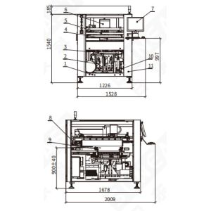 Single Phase Full Automatic Solder Paste Printer YSL-T5 AC220V