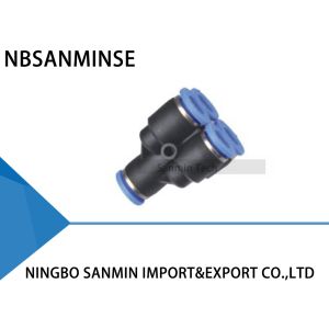 China PXG Pneumatic Air Fittings Quick Connector 5 Way Double Y Type Push In Joint Plastic Fitting Sanmin on sale