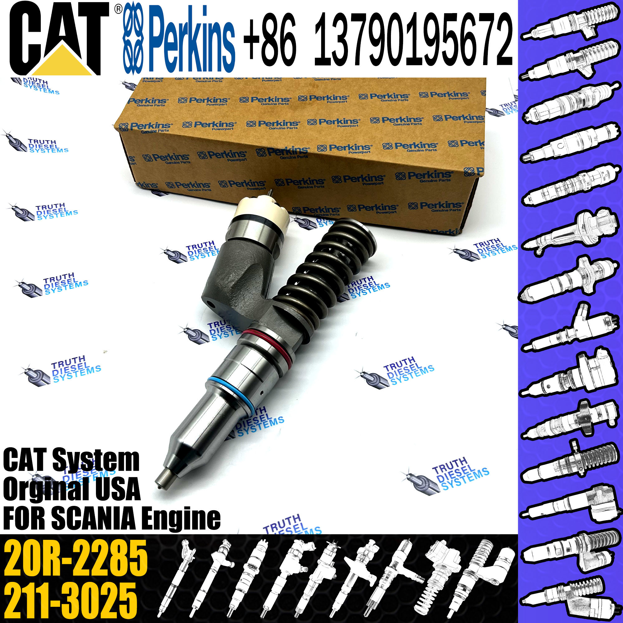 C15 C18 Engine Fuel Injector 289-0753 291-5911 294-3500 20R-1308 20R-2285