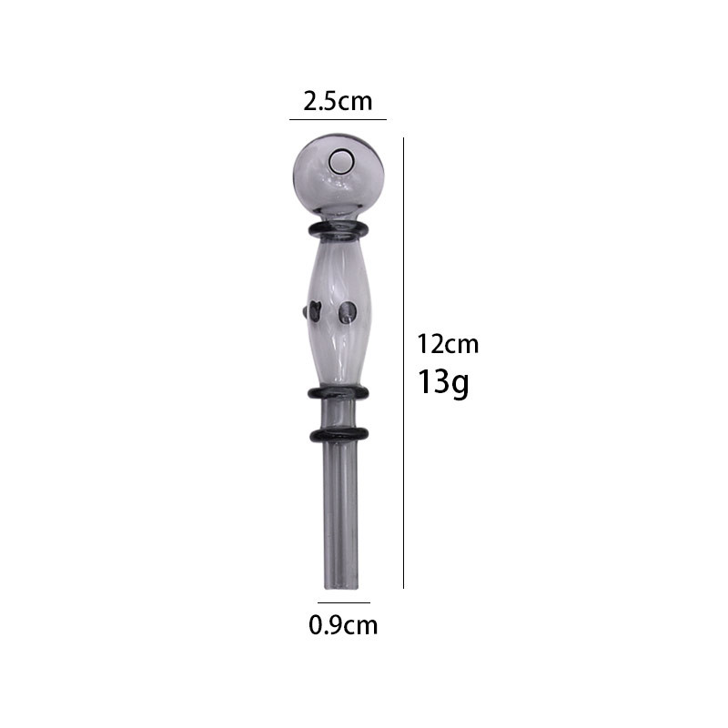 Borosilicate Alien Shaped Colored Glass Hookah Pipe