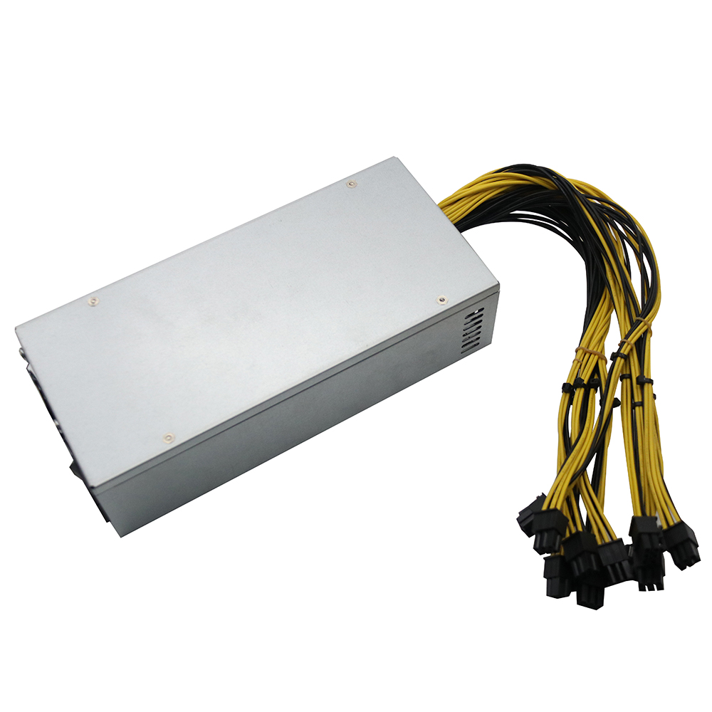 1800W Gold S9j apw7 6Pin Hashboard Connector Power Jack PSU 12v Switching PC DC Portable Machine Power Supply