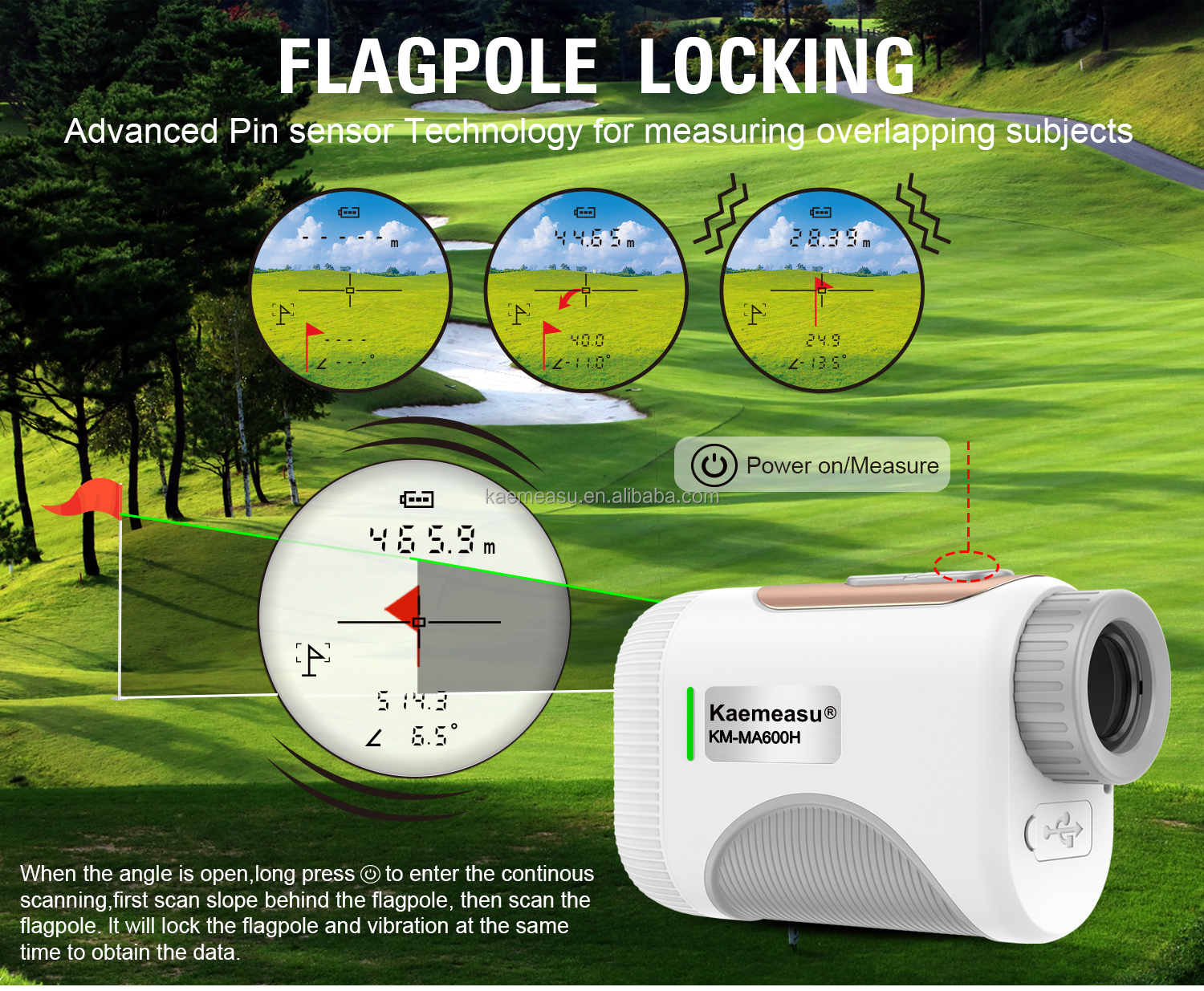 600m Durable Industrial Grade Golf Laser Rangefinder with Customizable ODM Support and Multi Color Options